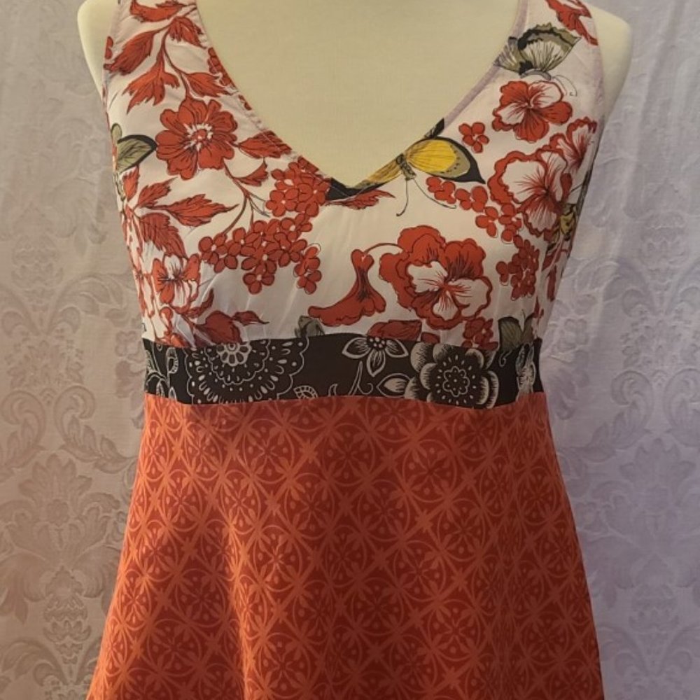 CAbi 100 Percent Silk Butterfly Tunic #948